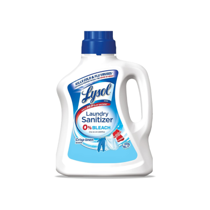 Lysol Laundry Sanitizer Additive, Bacteria-Causing Laundry Odor Eliminator, 0% Bleach Laundry Sanitizer, color, , 90 Fl Oz Crisp Linen